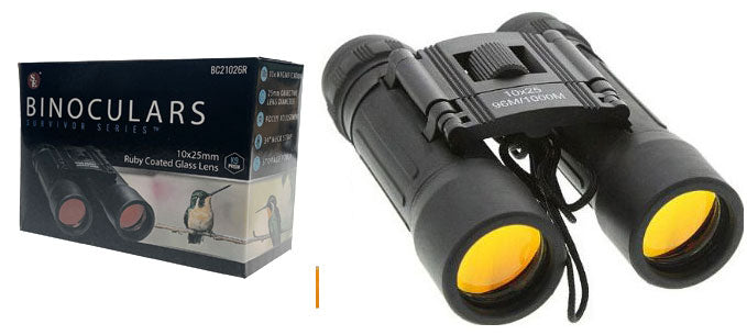 10×25 mm Black Binoculars – SONA