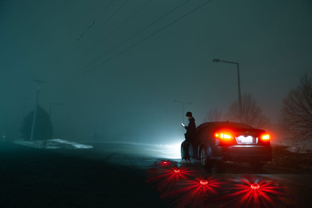 15‑LED Orange Emergency Flare Light – SONA