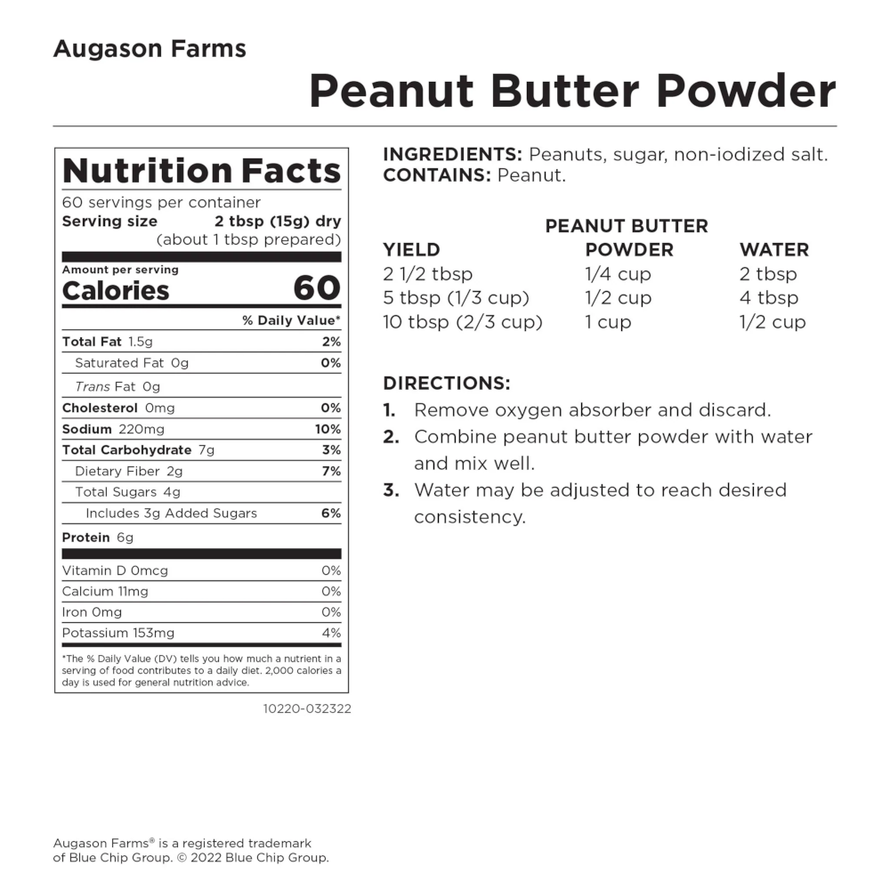 Dehydrated Peanut Butter Powder #10