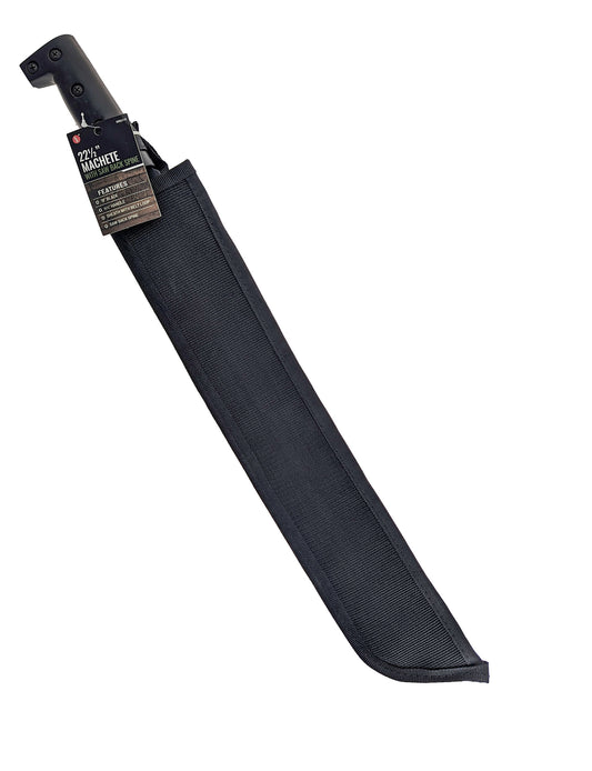 22.1/2" Machete with Saw Back Spine & Sheath