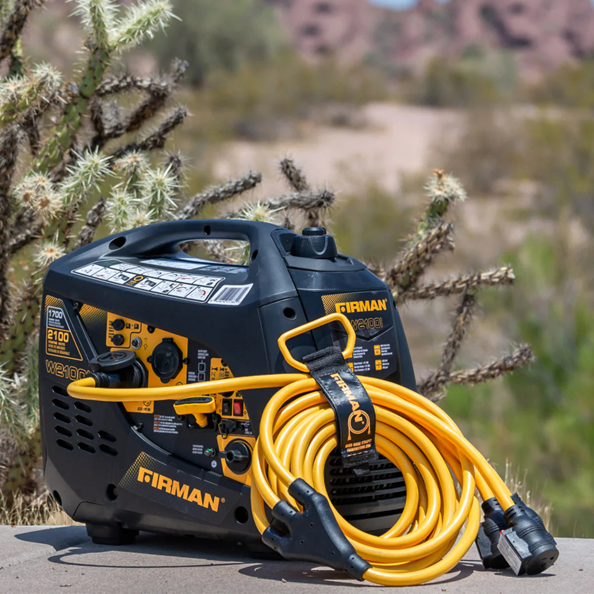 25' HEAVY DUTY L5-30P TO (3) 5-20R POWER CORD WITH STORAGE STRAP (1105)