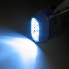 Prep and Save 3 LED Bright & Compact Eco-Friendly Dynamo-Powered Flashlight