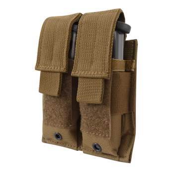 MOLLE Double Pistol Magazine Pouch – Tan