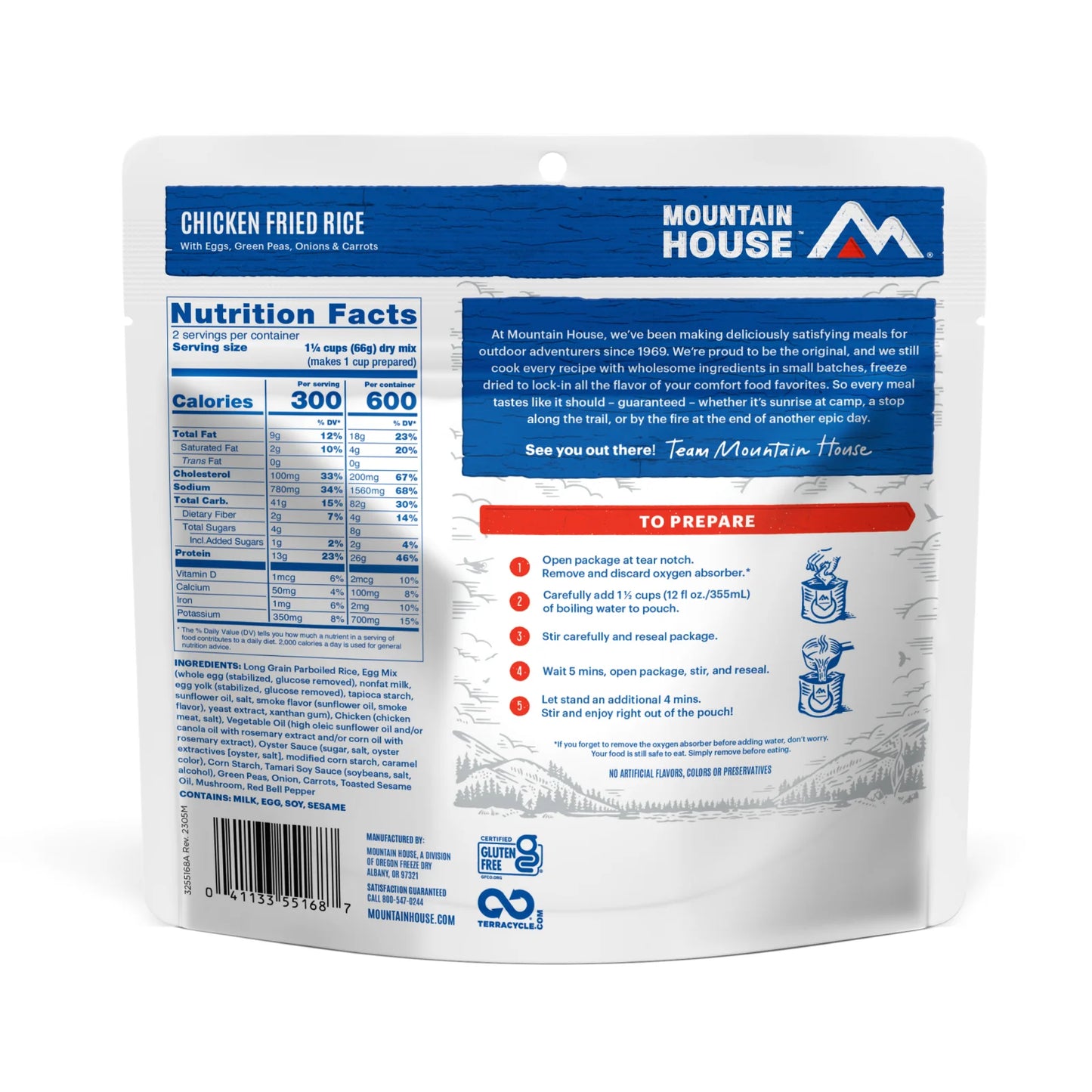 Chicken Fried Rice – Freeze-Dried Meal (Pouch) | Mountain House