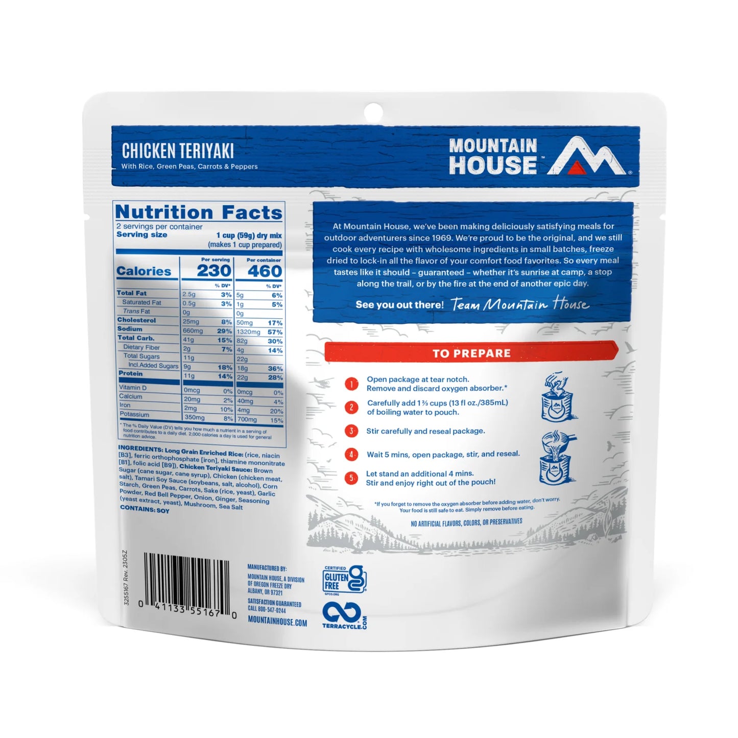Chicken Teriyaki – Freeze-Dried Meal (Pouch) | Mountain House