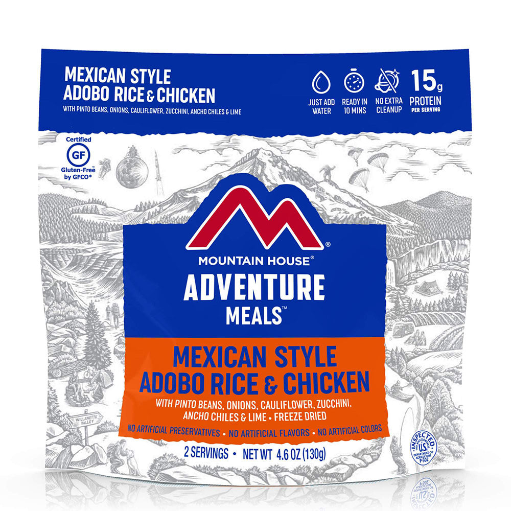 Mexican-Style Adobo Rice & Chicken – Freeze-Dried Meal (Pouch)