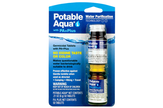 Potable Aqua® Water Purification Tablets with PA+Plus