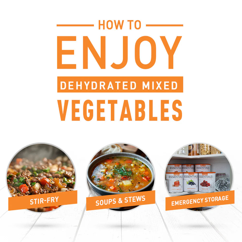 Emergency Essentials Mixed Vegetables for Stew Large #10 Can