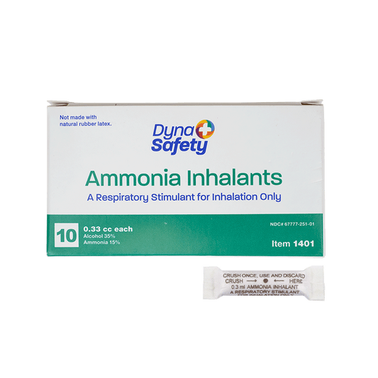 Dynarex Ammonia Inhalants (Ampule) – 10 Pack