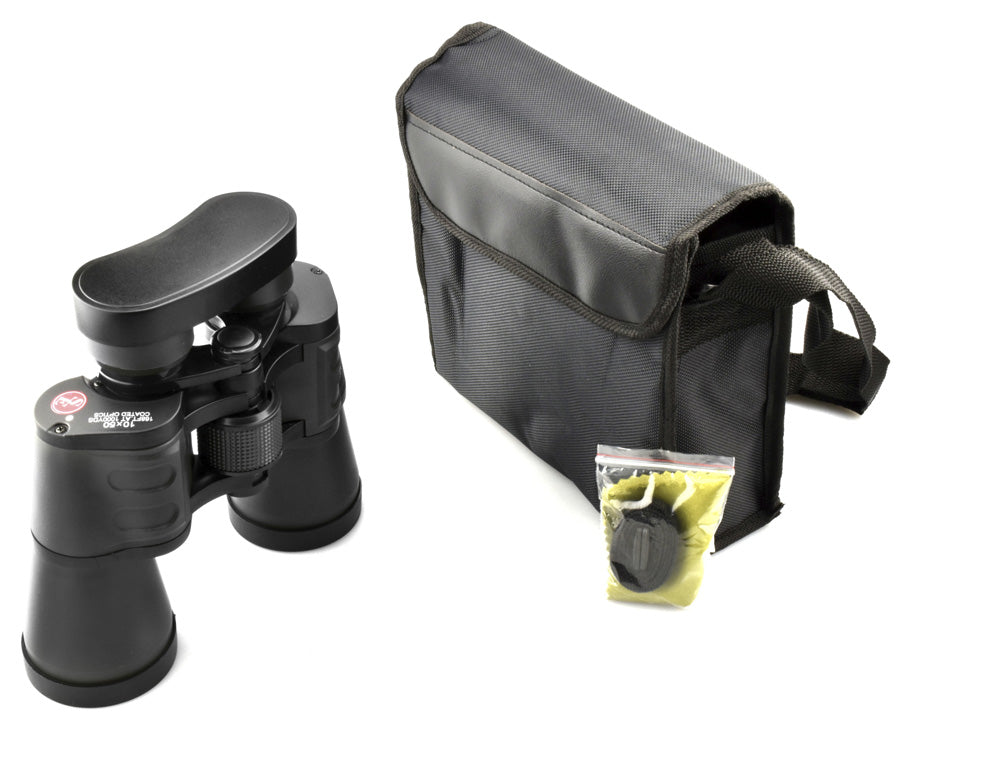 10×50 mm Black Wide-Angle Professional Quality Binoculars – SONA