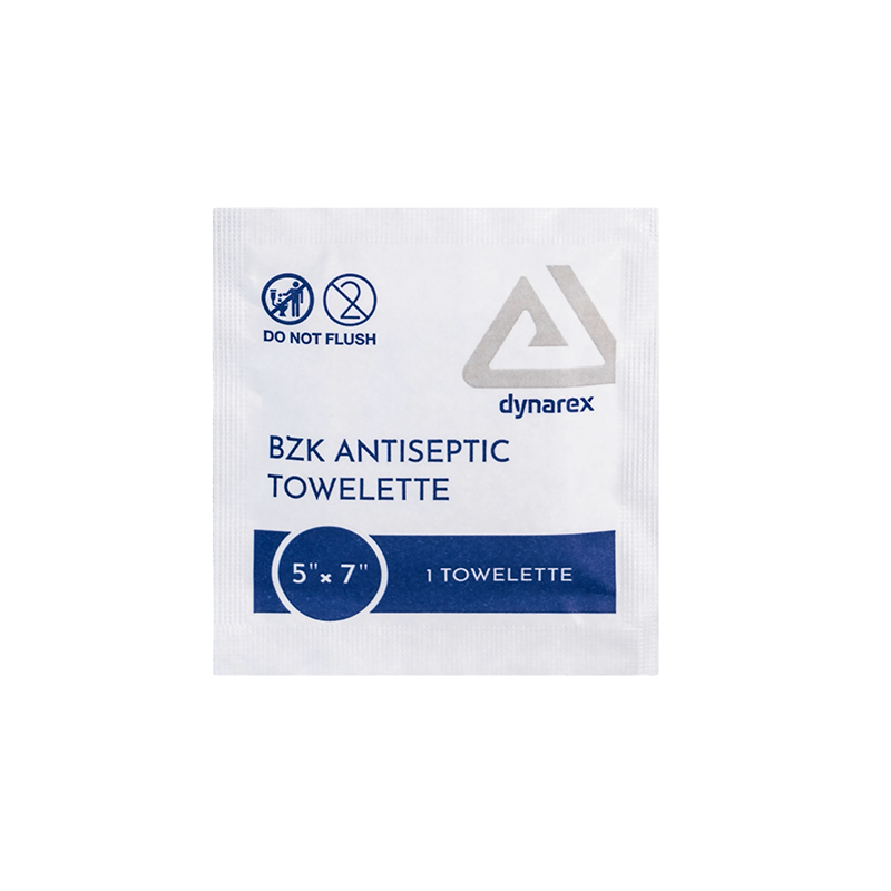 Dynarex DynaSafety BZK Antiseptic Towelettes 10 ct