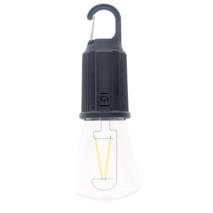 200 Lumen Clip-On White LED Rechargeable Edison Bulb, 3 Stage Switch, USB-C Charging Cable Included
