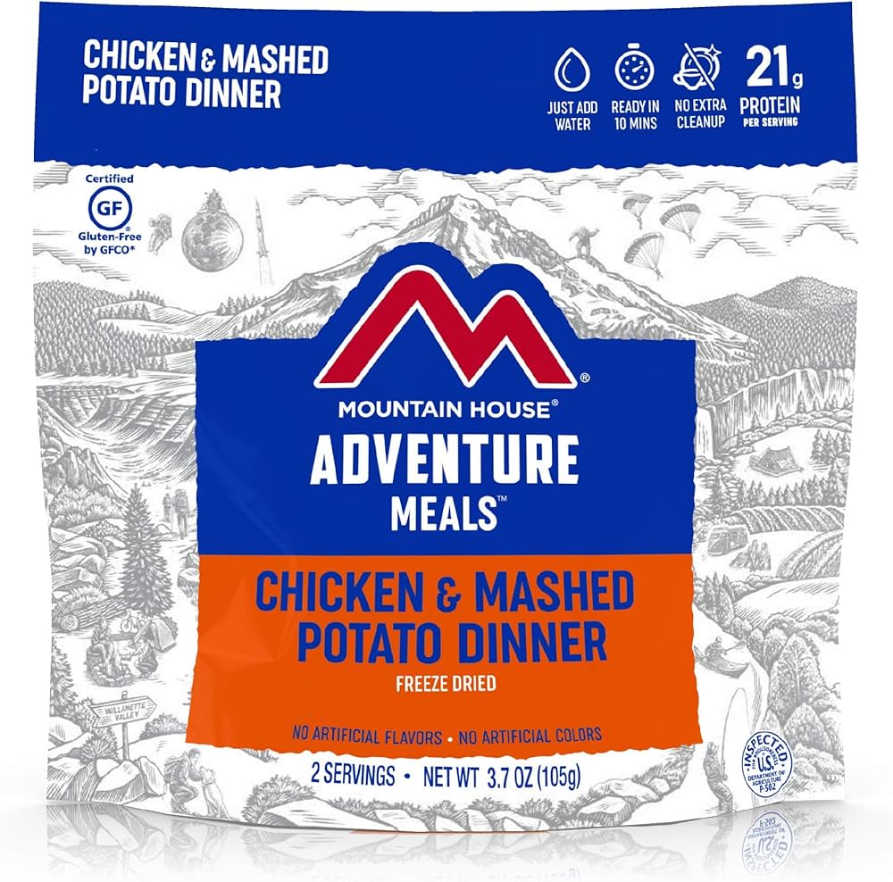 Chicken and Mashed Potatoes – Freeze-Dried Meal (Pouch) | Mountain House