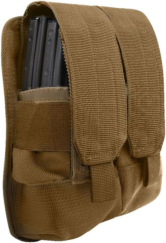 MOLLE Universal Double Rifle Magazine Pouch – Tan