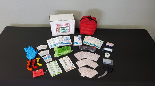 Individual First Aid Kit (IFAK) – 89 Pieces | School Hemorrhage Control Kit by Prep and Save