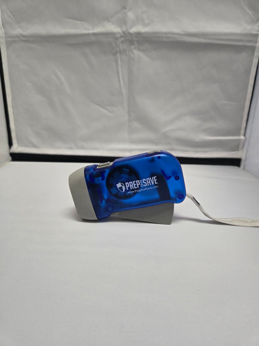 Prep and Save 3 LED Bright & Compact Eco-Friendly Dynamo-Powered Flashlight