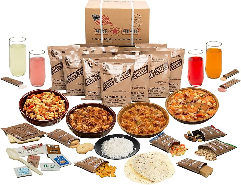 MRE Star Case of Lunch and Dinner meals