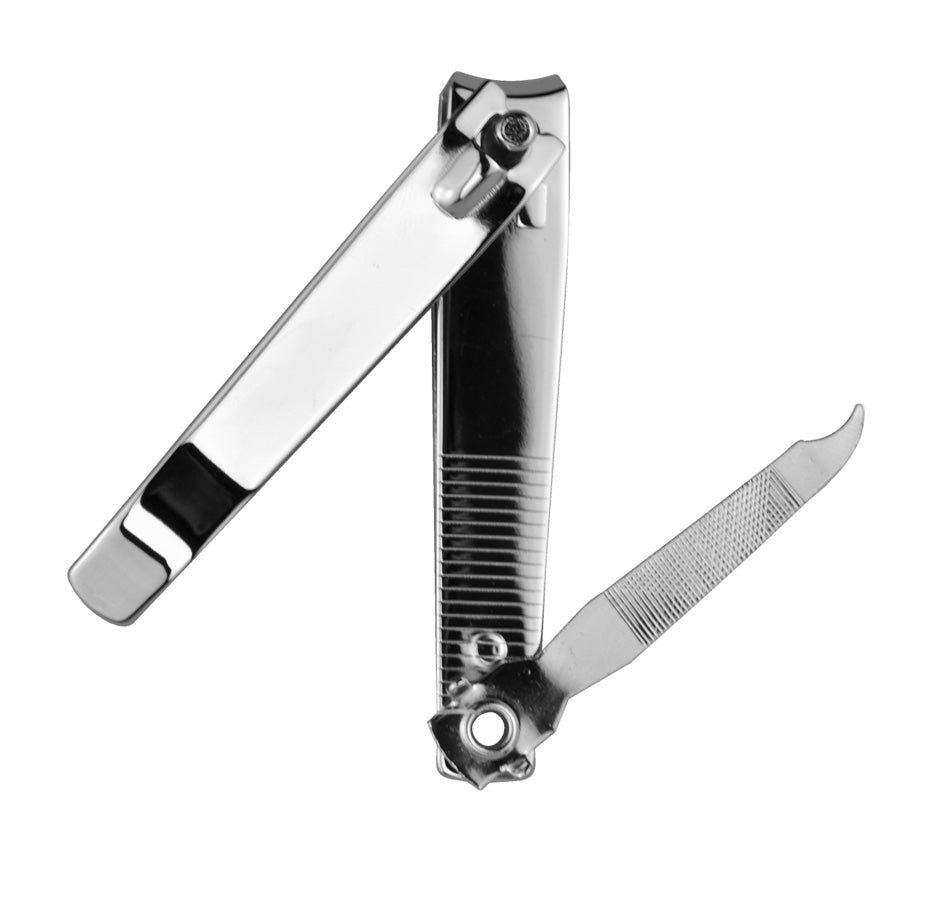 3" Curved Jaw Toenail Clippers with Nail File & Cleaner