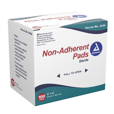 Non-Adherent Pads - Sterile 100ct Box