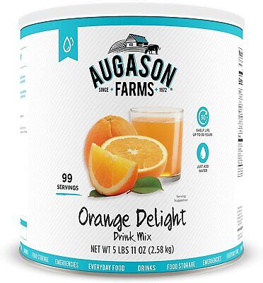 Augason Farms Orange Delight Drink Mix – #10 Can