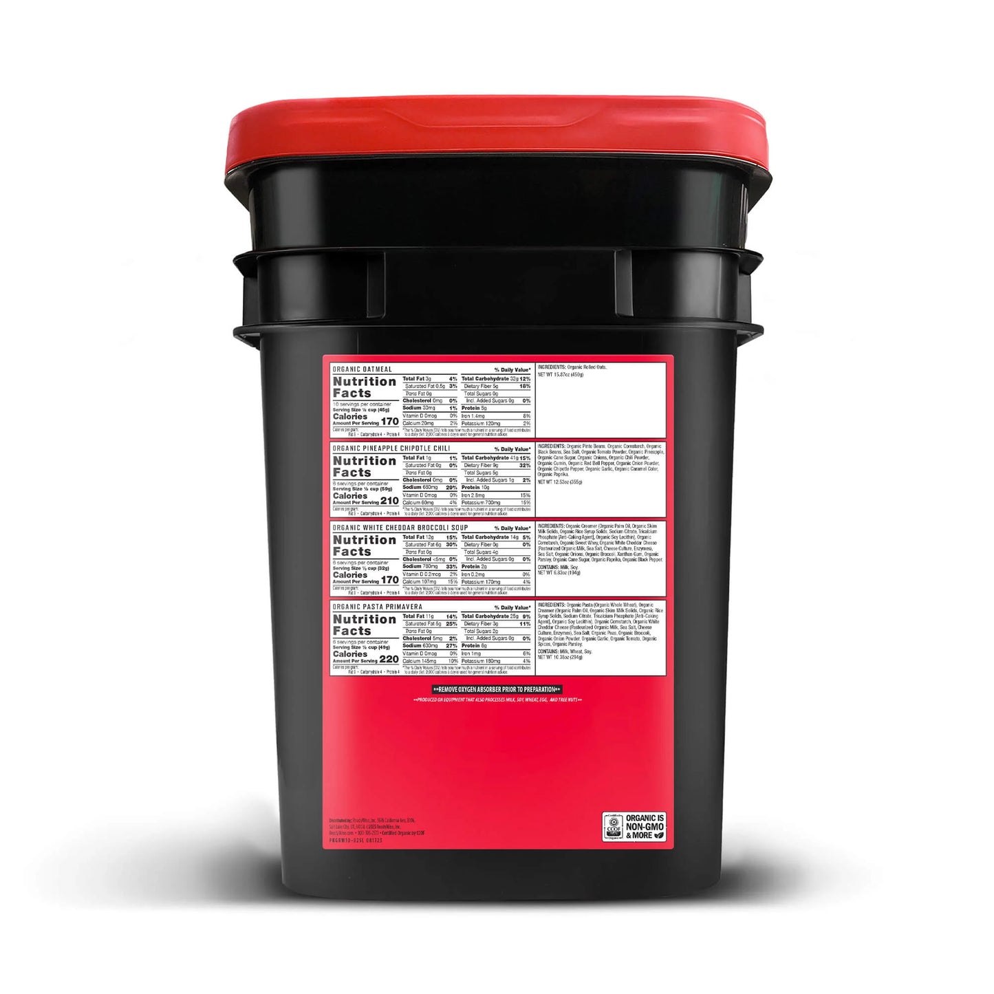 ReadyWise 90-Serving Organic Bucket
