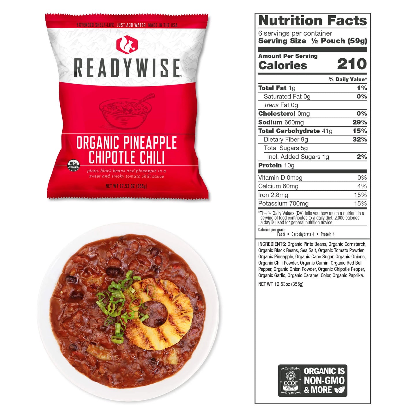 ReadyWise 90-Serving Organic Bucket