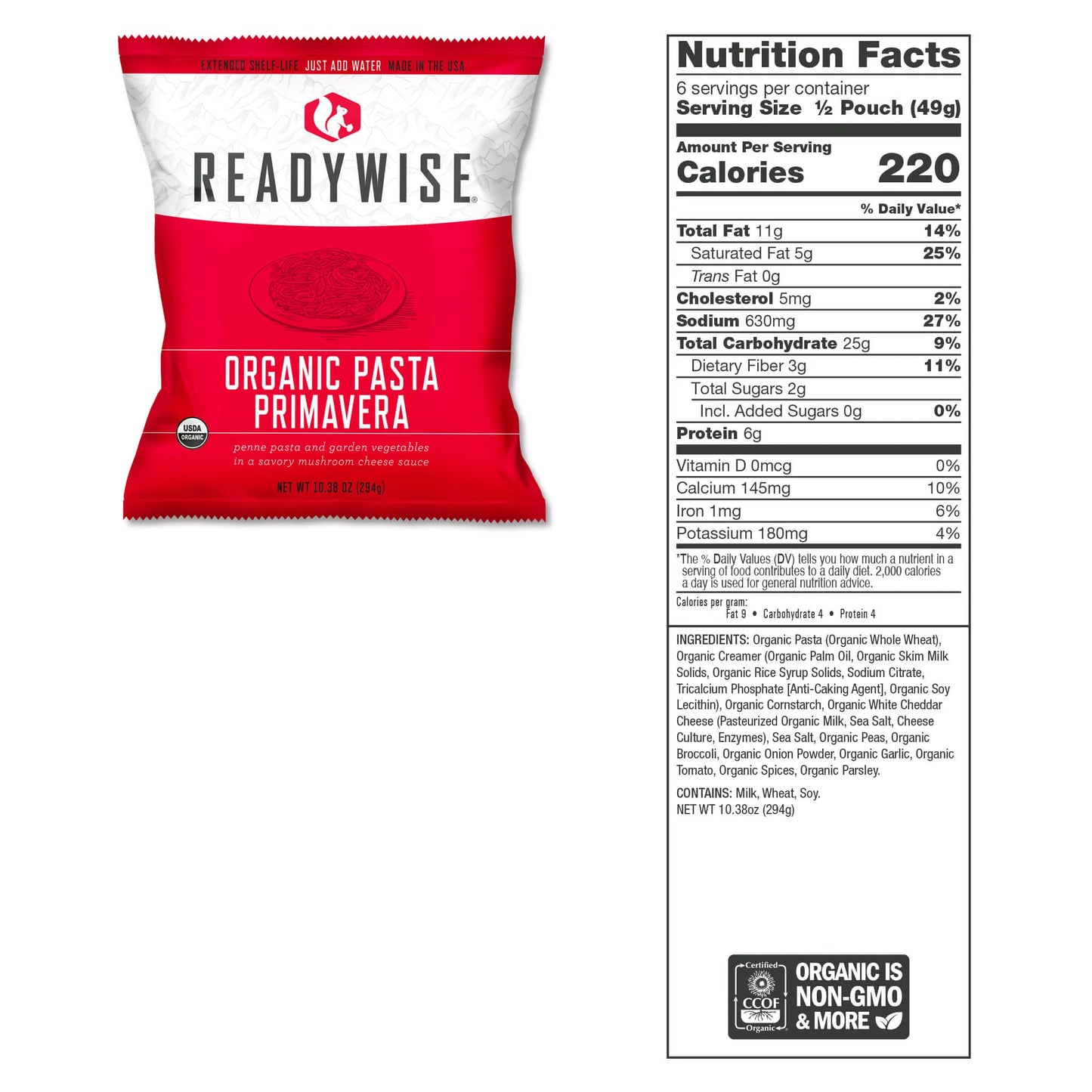 ReadyWise 90-Serving Organic Bucket