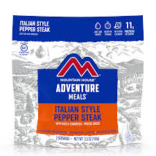 Italian-Style Pepper Steak with Rice – Freeze-Dried Meal (Pouch) | Mountain House