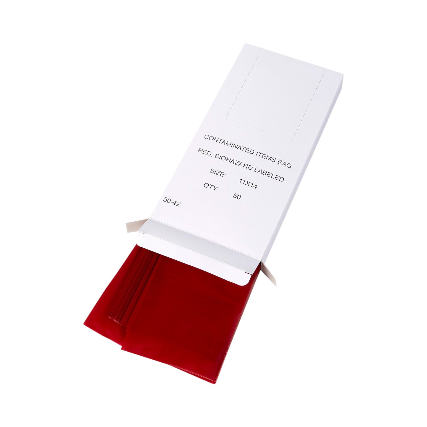 McKesson Biohazard Waste Bags — Red, 1–3 Gallon (11" x 14") 50ct