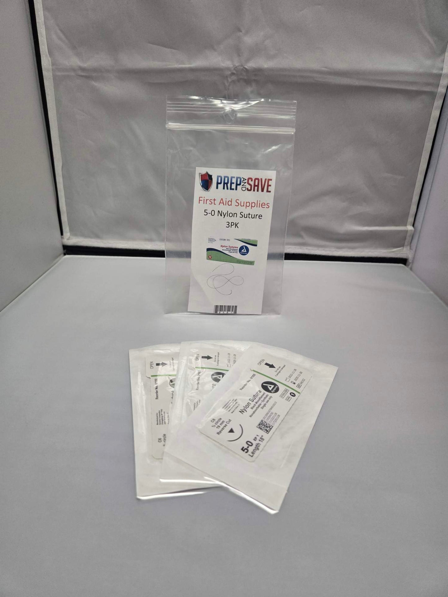 5-0 Nylon Suture  3pk