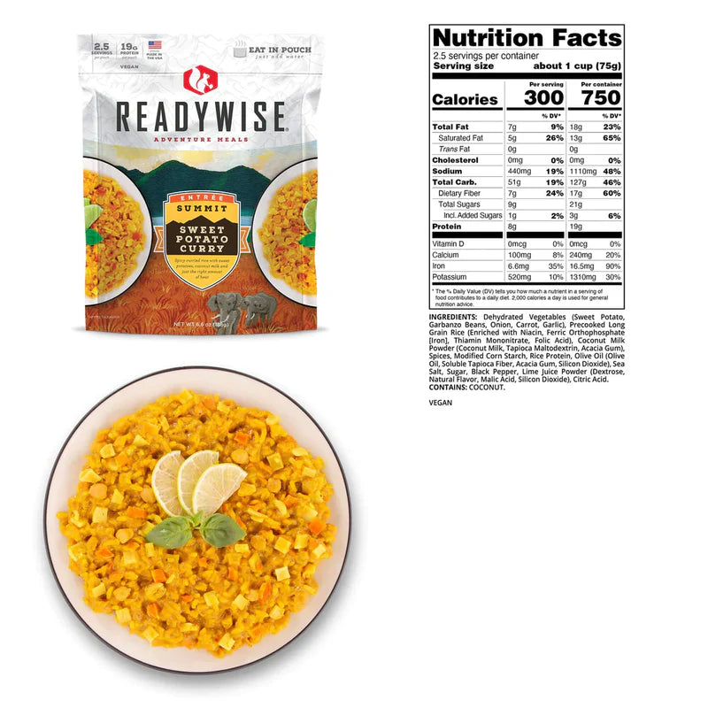 Sweet Potato Curry — Ready Meal Pouch