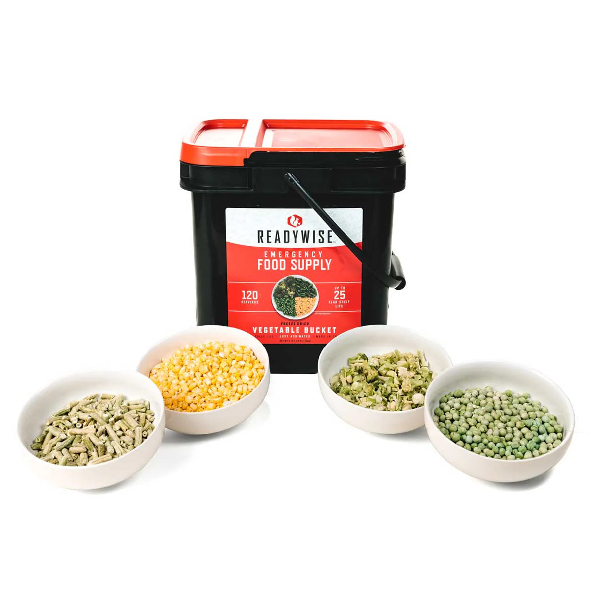 120 Serving Freeze-Dried Vegetable Bucket