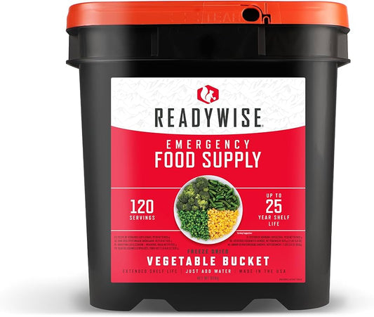 120 Serving Freeze-Dried Vegetable Bucket