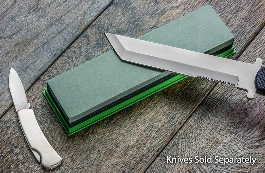 8" Silicone Carbide Double Sided WhetStone, Grit 180 & 240