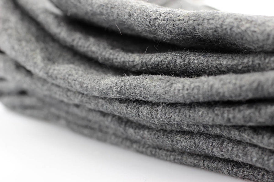 Wool Blanket Gray 51""X80"