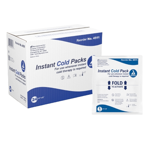 Dynarex Cold Pack 4" x 5" – 24 Pack