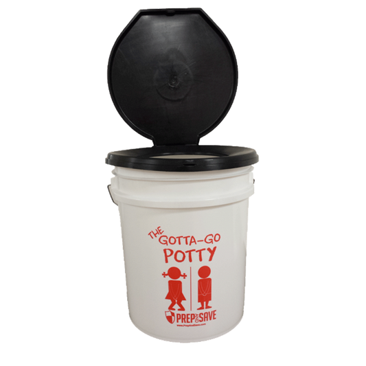 Portable Toilet w/ Lid – Gotta Go Potty Prep and Save
