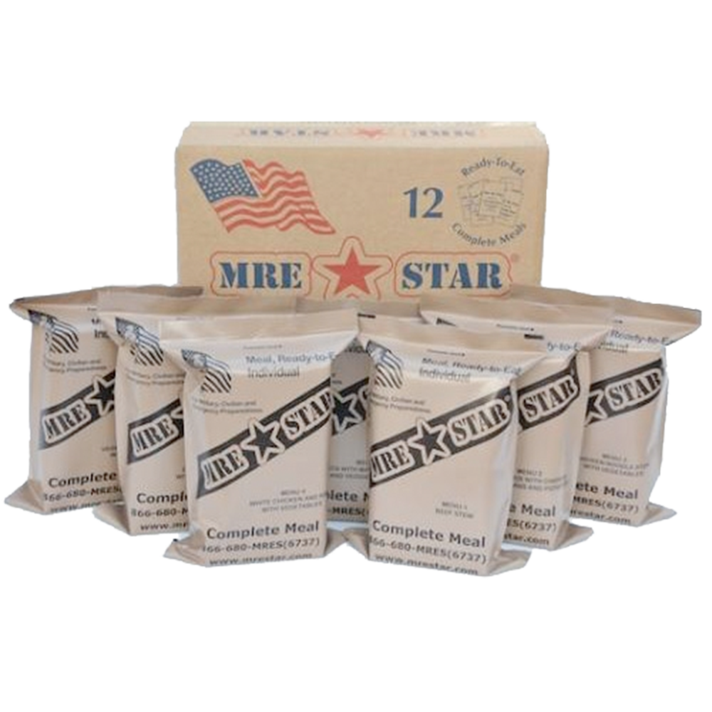 MRE Star Case of Lunch and Dinner meals