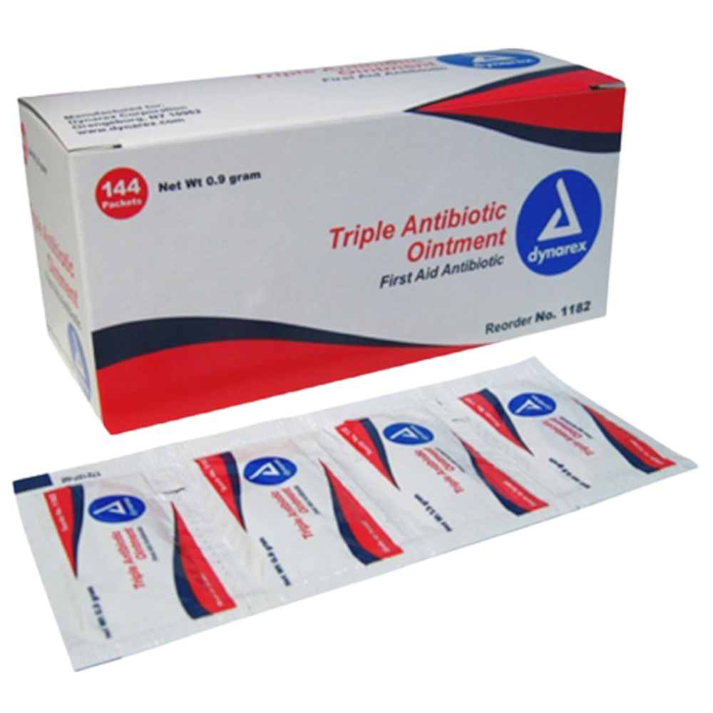 Dynarex Triple Antibiotic Ointment – 0.5 Gram Packet (Box of 144)
