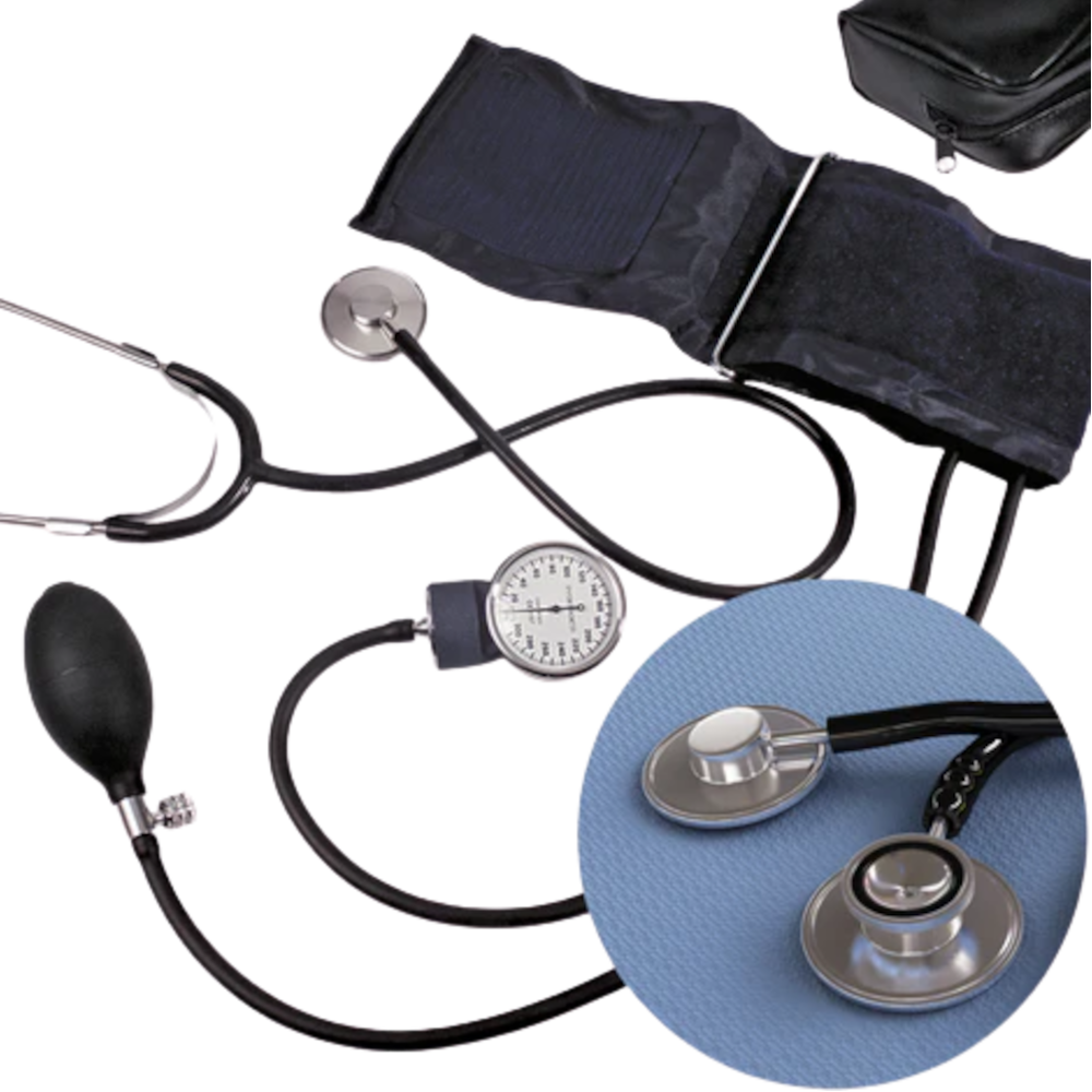 Dynarex Blood Pressure Kit – Dual Head Stethoscope