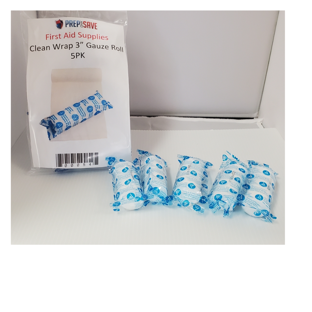 Clean Wrap 3" Gauze Roll NON Sterile 5PK