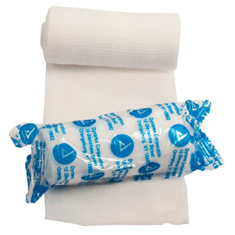 Dynarex Stretch Gauze Bandage – Non-Sterile Clean Wrap, 3" (12-Pack)