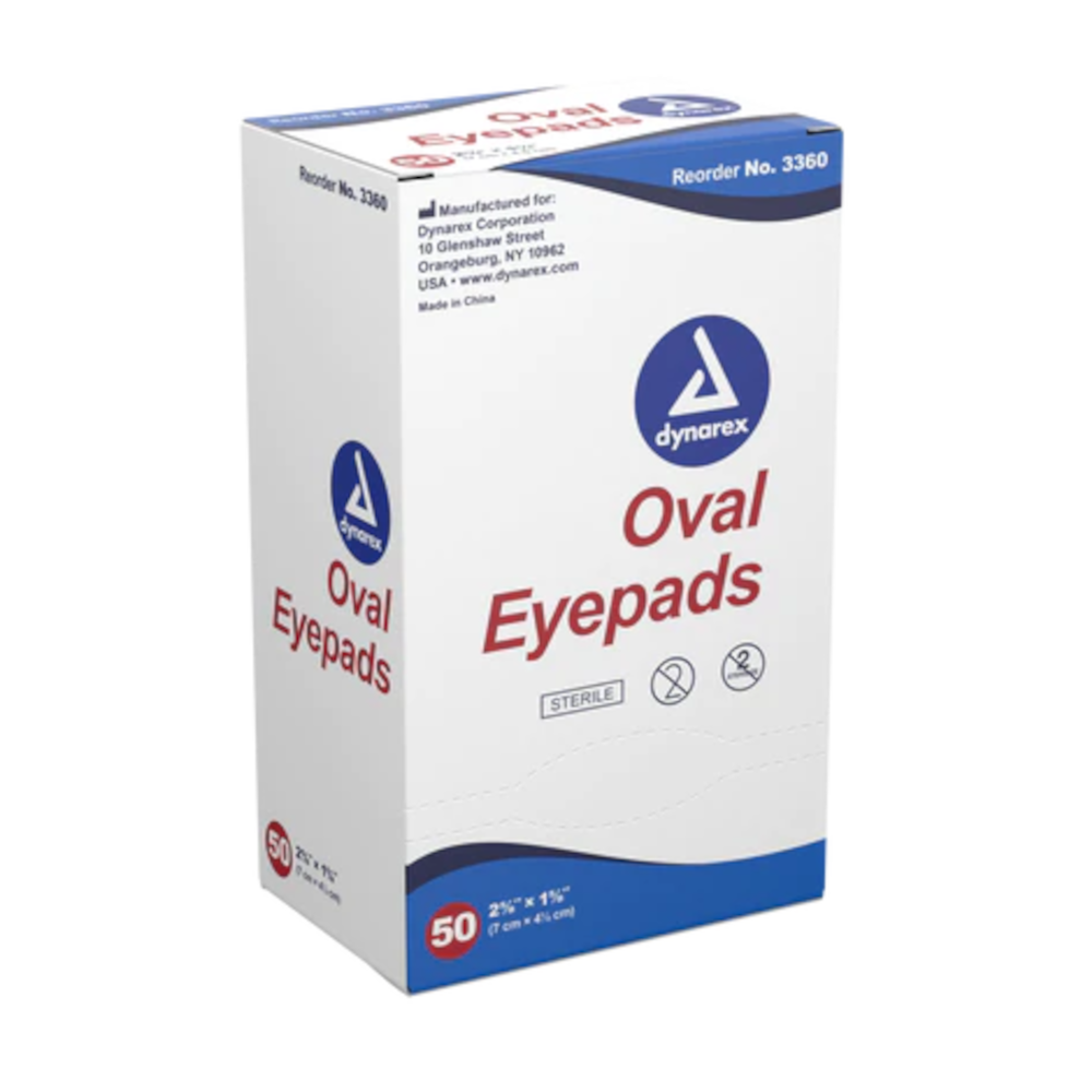 Dynarex Oval Eye Pad – Box of 50