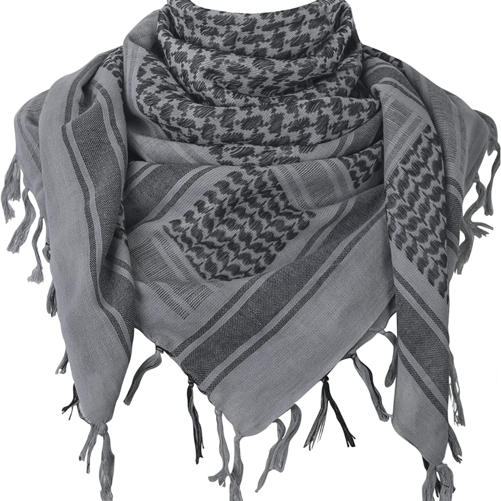 Shemagh Grey and Black
