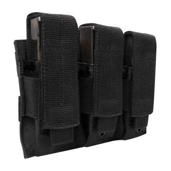 MOLLE Triple Pistol Mag Pouch/Black
