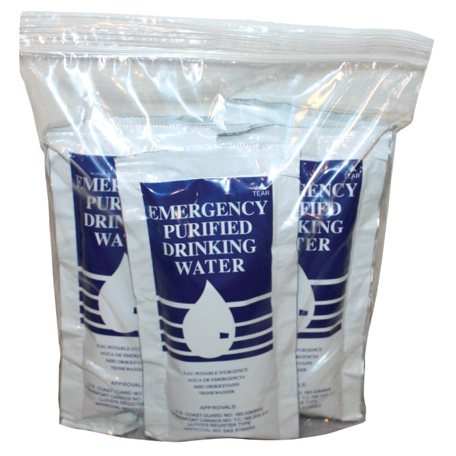 Emergency Drinking Water Pouch 6 Pack