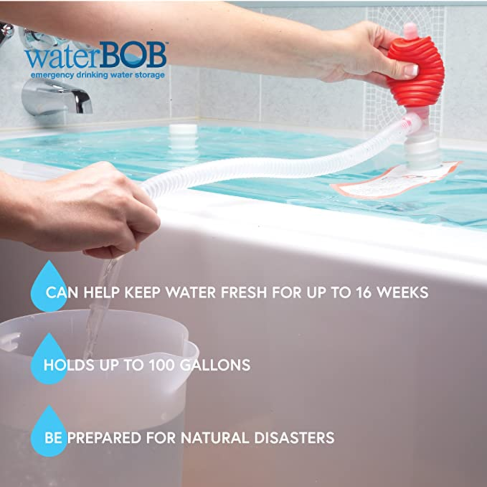 Water B.O.B – Emergency Water Storage Bladder for Bathtubs